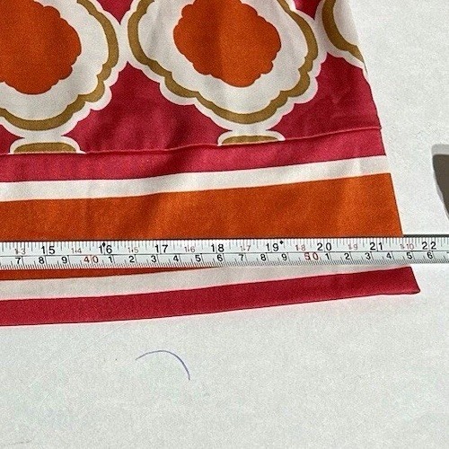 Mud Pie Halter Dress Womens Large L Pink Orange Geo Print Tie open side