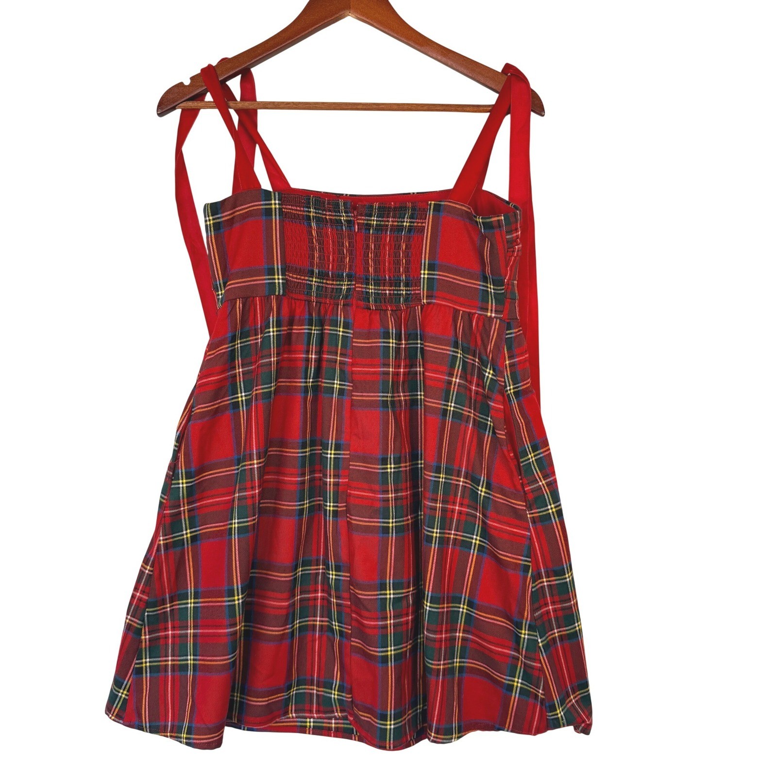 Francesca’s Lorrie Tie Strap Pleated Mini Dress Tie Shoulder Holiday Small