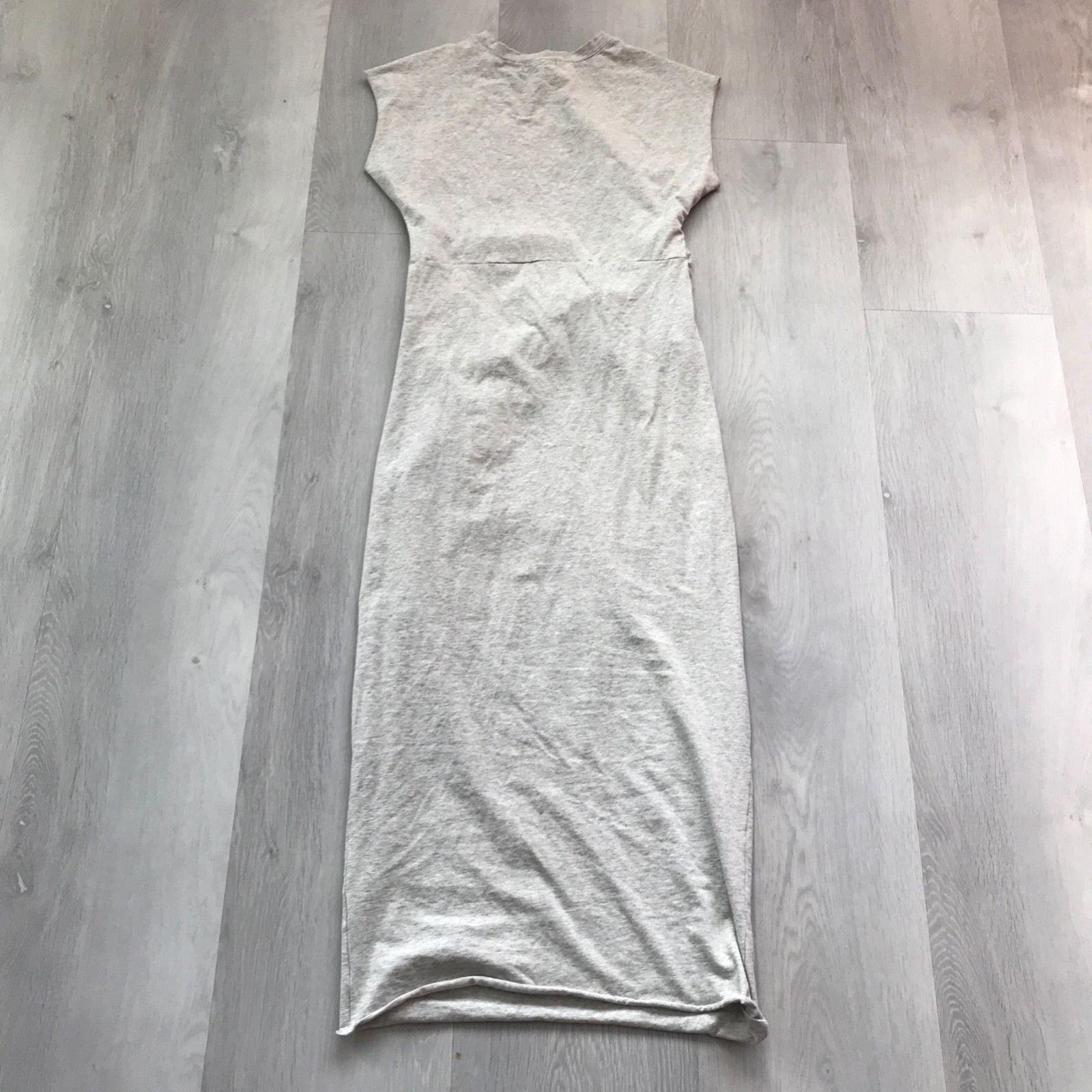 WeWoreWhat Womens Dress Medium Gray Heathered Sleeveless Rouched Crew