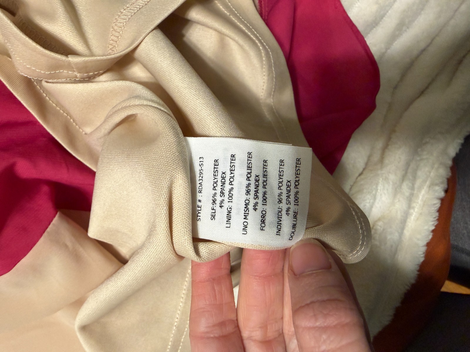 Anthropologie Ryu Tan Pinch Pleated Silky Dress size M Rosettes Classic Shift