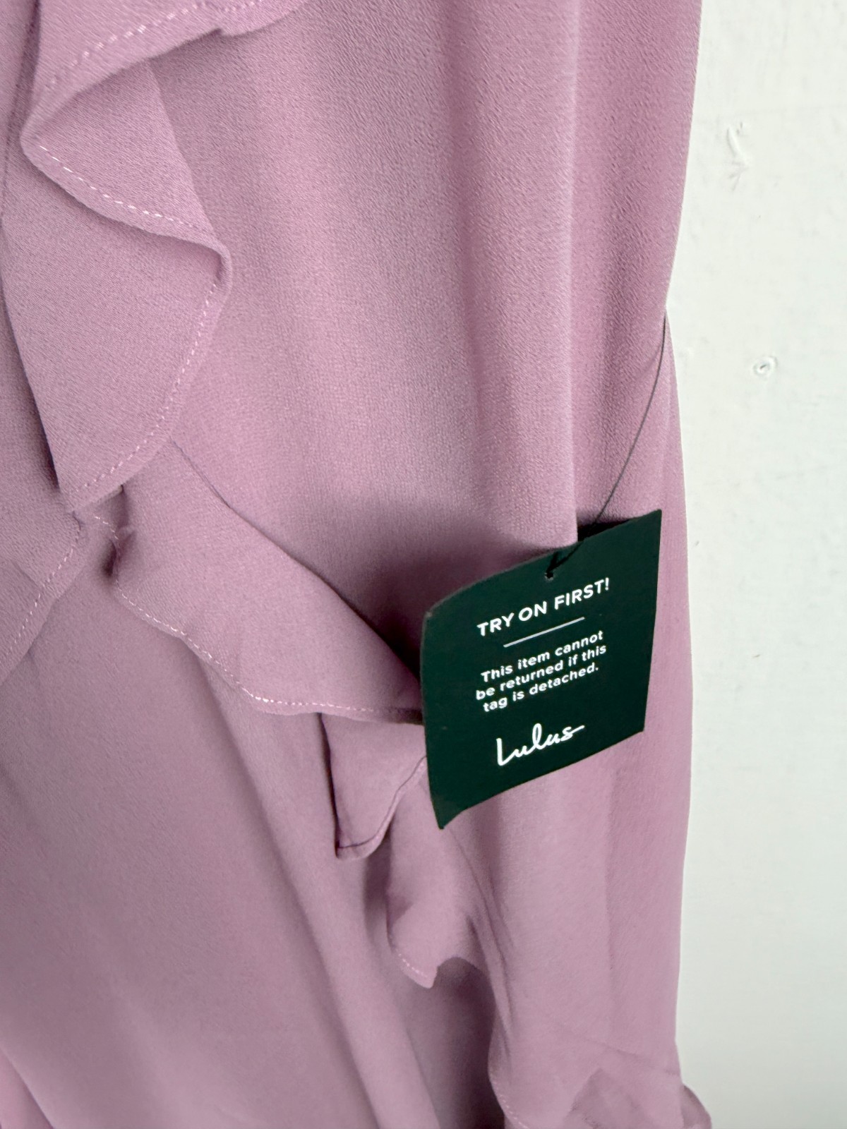 NWT Lulus Fancy Sweetness Lavender Ruffled Lace-Up Sleeveless Maxi Dress XXS