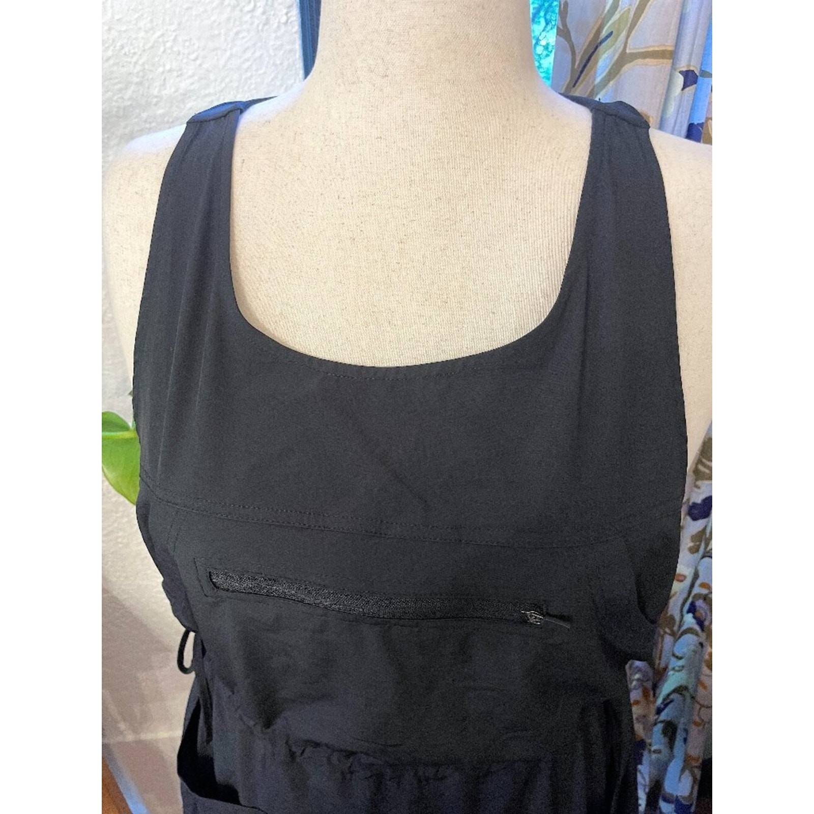 Halara Breezeful™ Utility Dress, Large, Pockets Cinch Waist Minimal Open Back