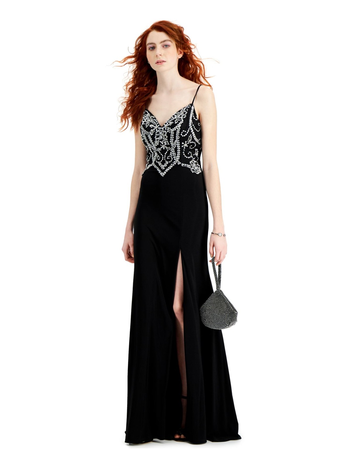 SAY YES TO THE Womens Shift Dress Black Spaghetti Strap Juniors 34