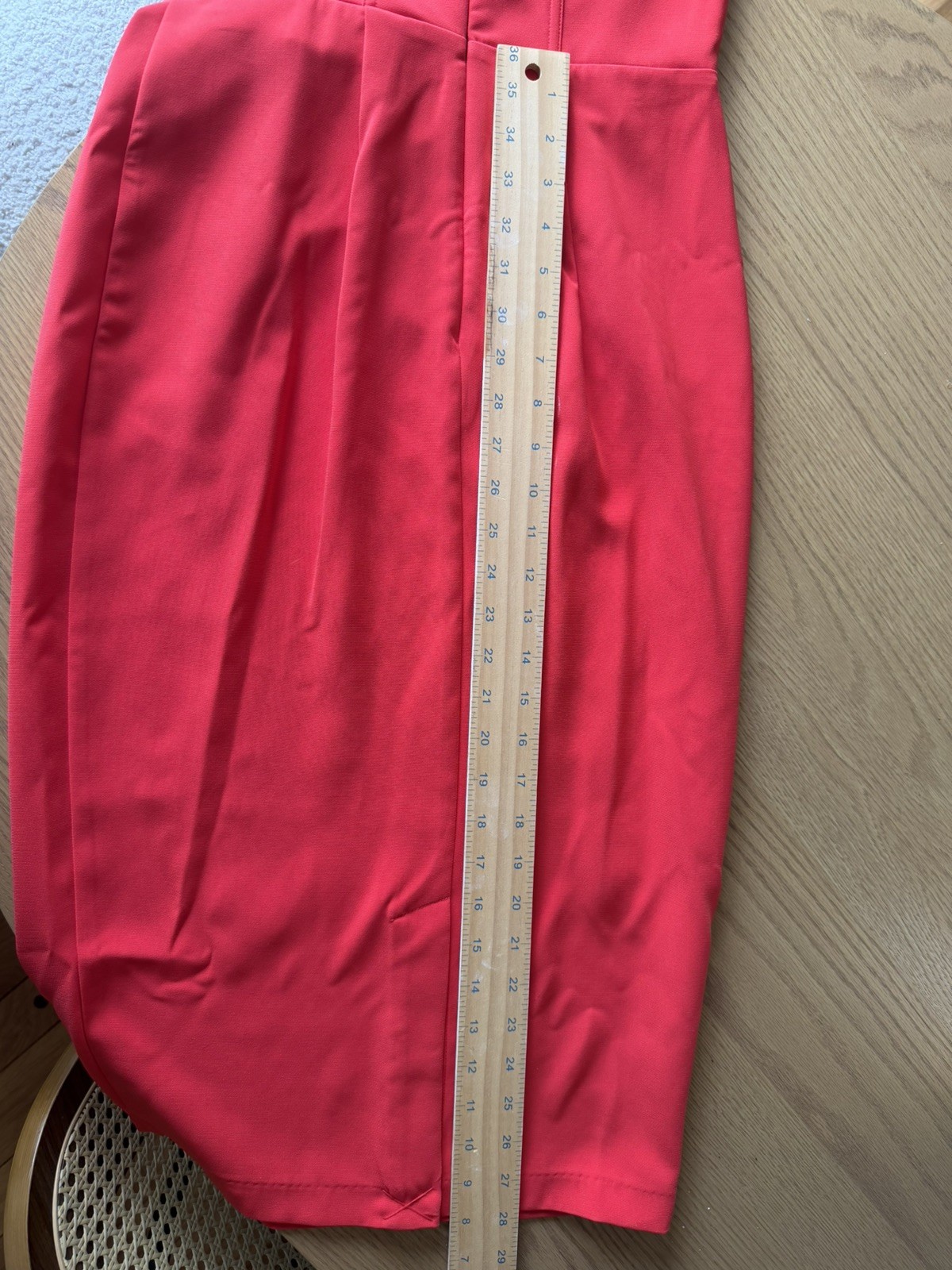 Sergio Hudson x Target Red Bustier Midi Dress NWT size XS