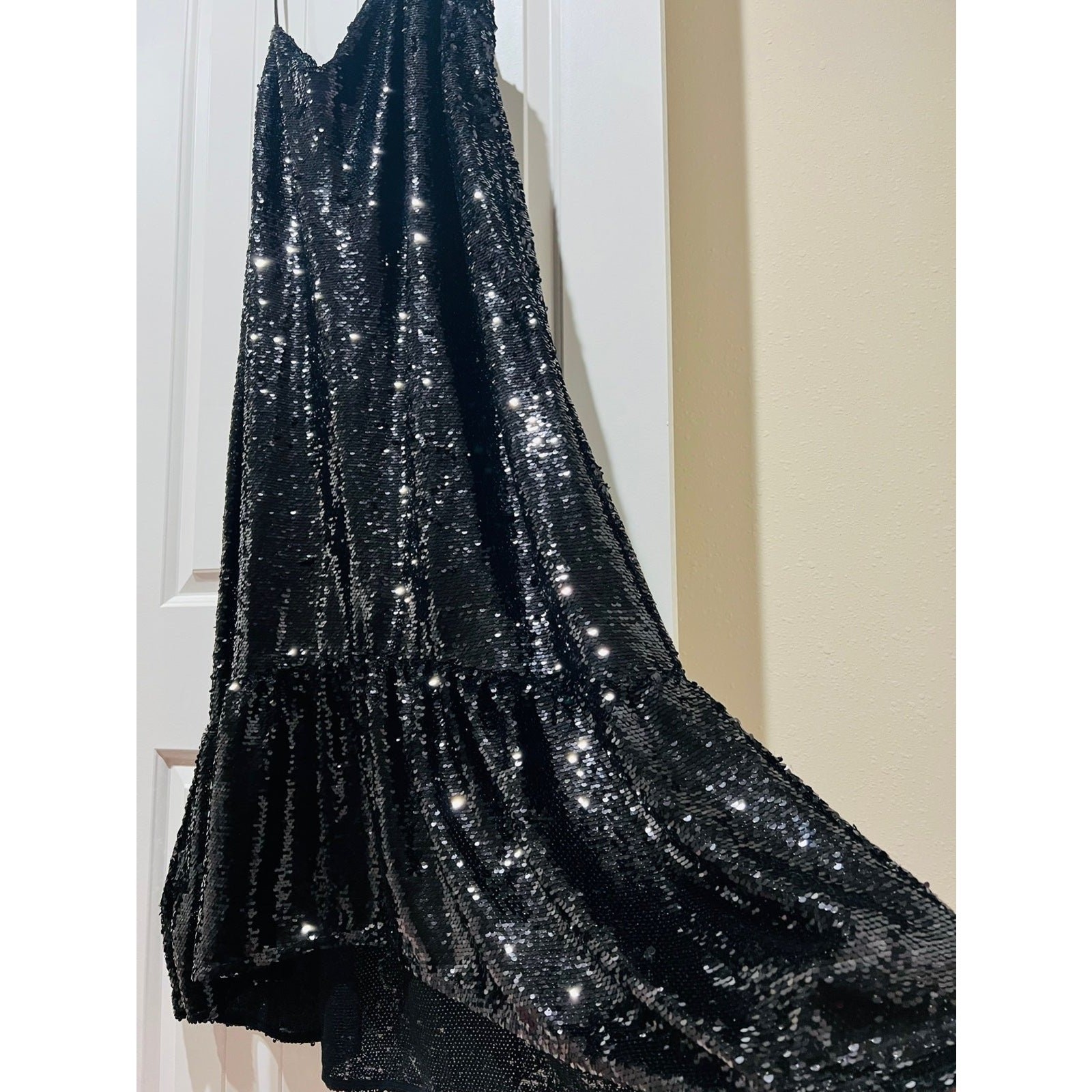 NWT❤️Anthro Maeve One-Shoulder Sequin Dress szXL