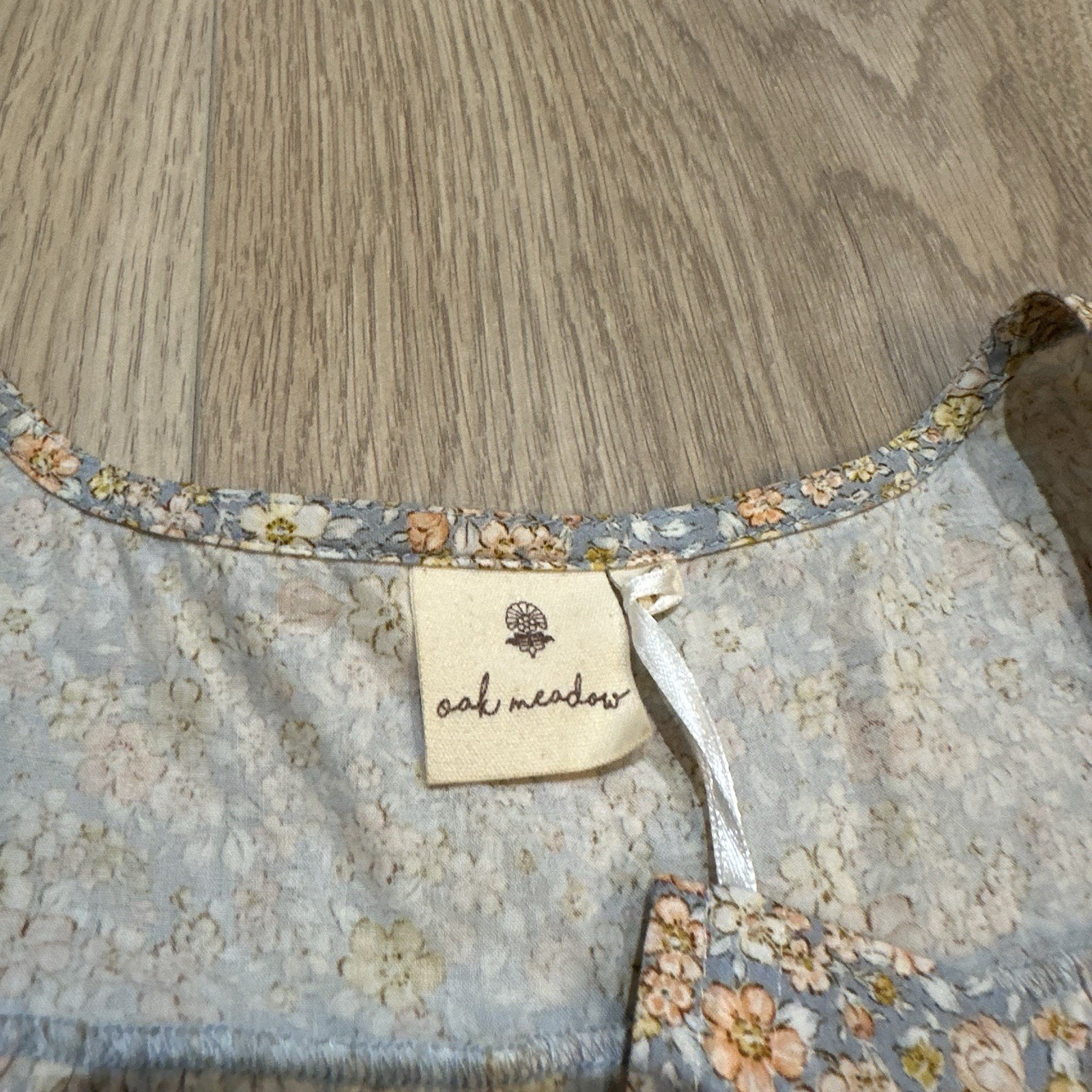 Size XS NWOT Oak Meadow Floral Midi Dress Holly Bonnie Blue Sold Out Cottagecore