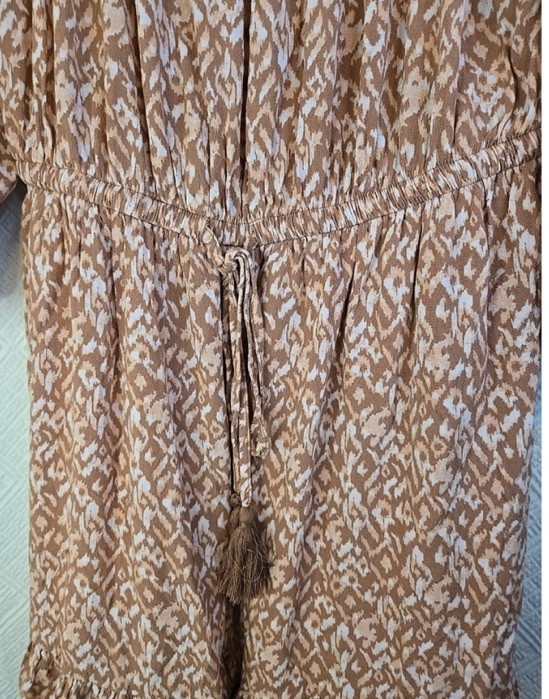 Gentle Fawn Stella Dusty Pink Patterned Dress Boho Peasant Cottage Core Western