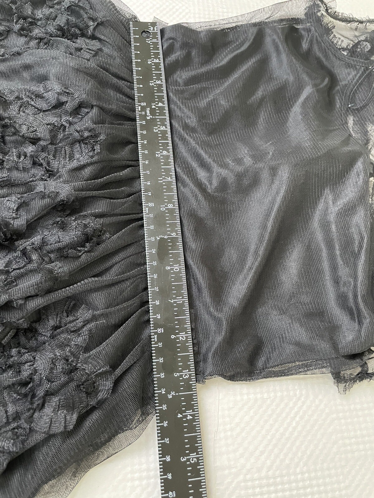 American Rag Sleeveless Rosette Fabric Trim Black Cocktail Dress Size Small