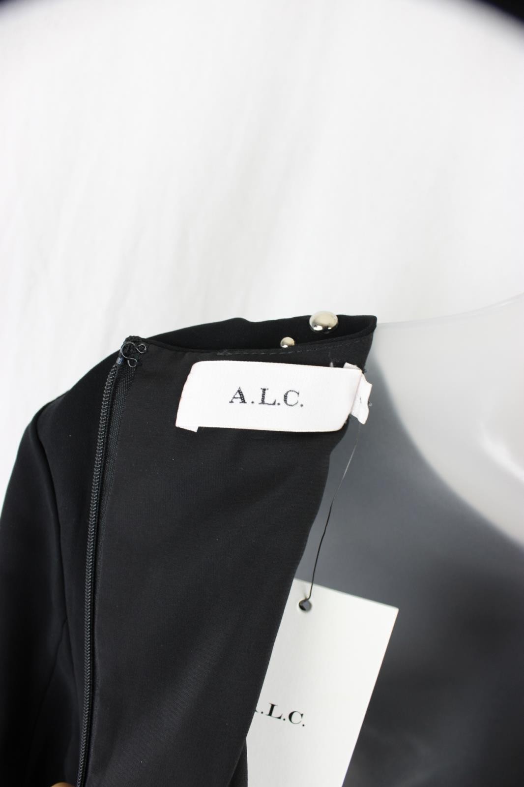 A.L.C. NWT Women’s Black Madison Studded Long Sleeve Mini Dress Size 4