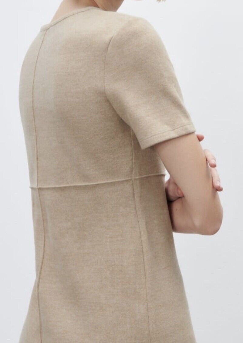 NWT ZARA Basic Soft Dress Light Camel Size Large