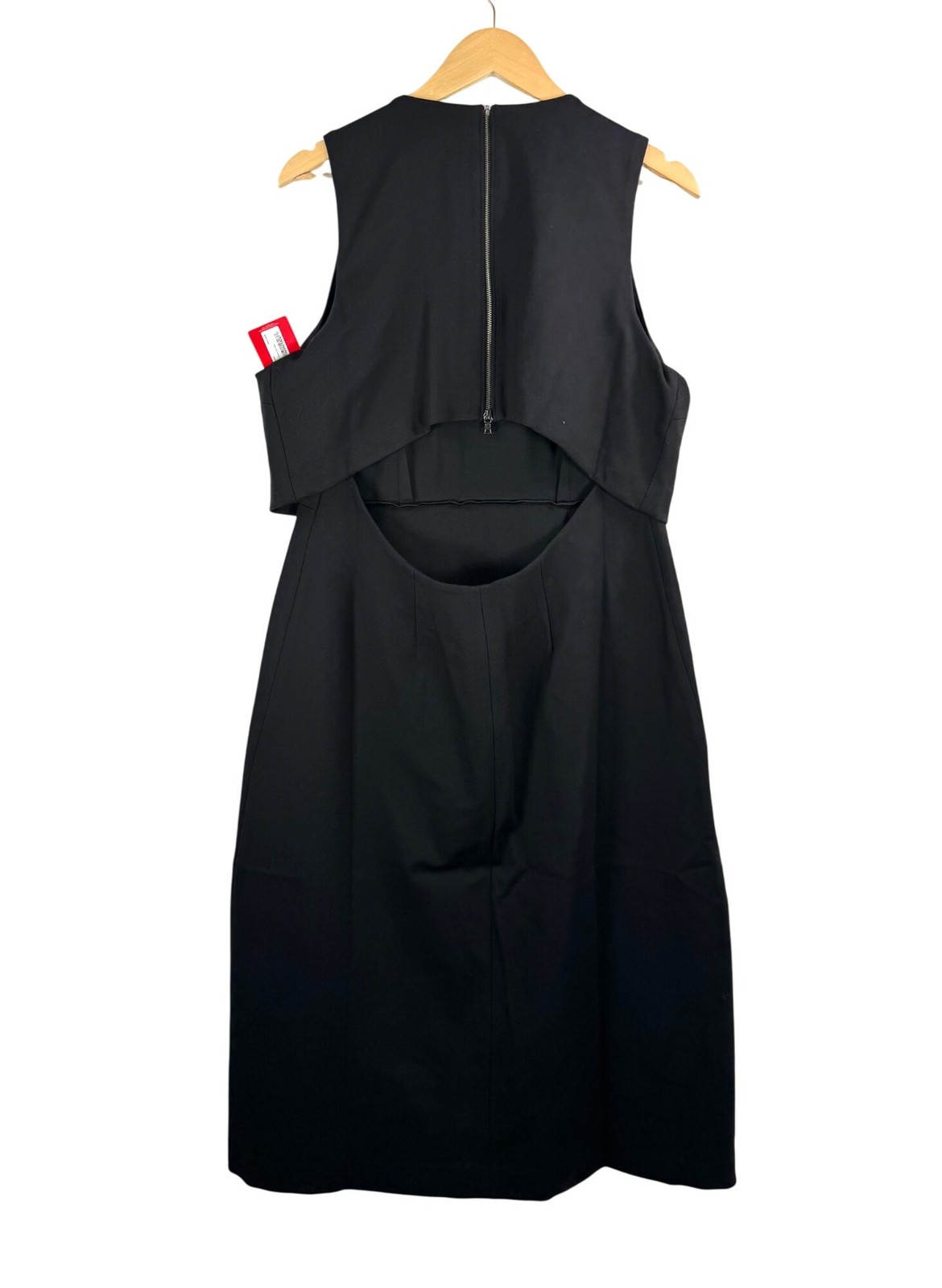 Spanx Ponte Overlay Dress midi black slimming midi minimalist 90s money sz XL