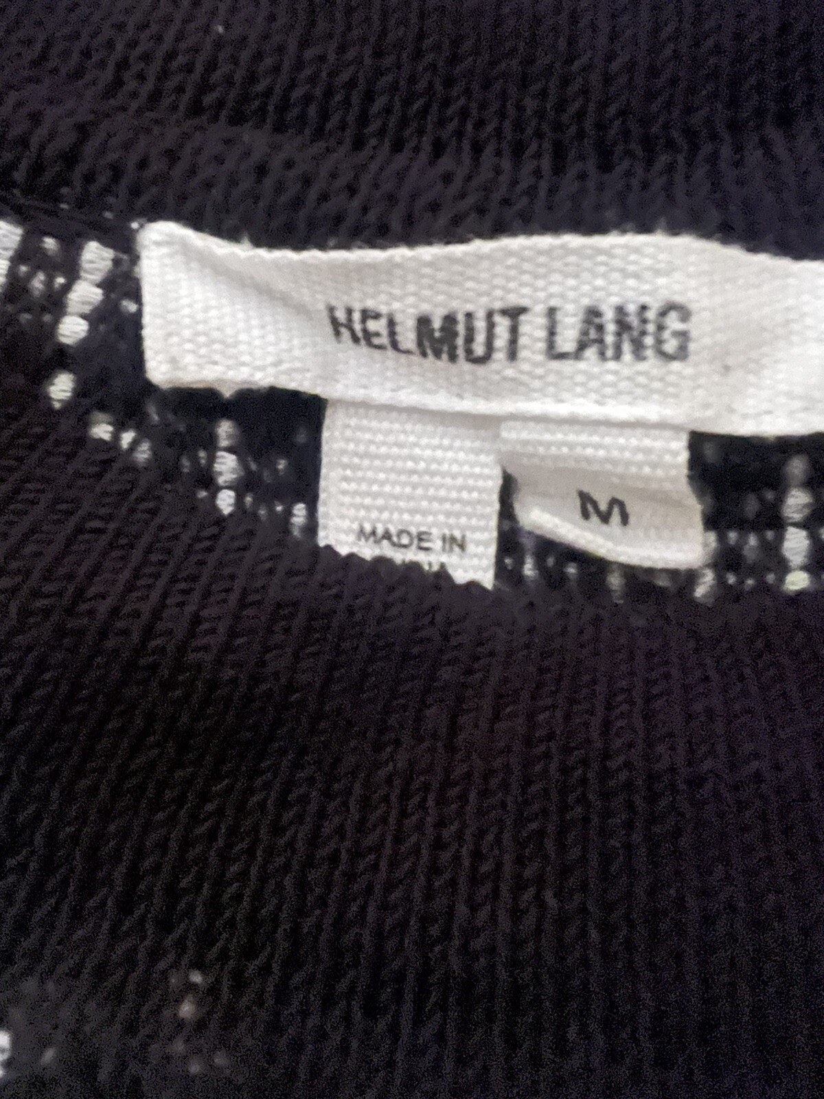 Helmut Lang Variant Grid Tunic Dress Linen Blend Size M 