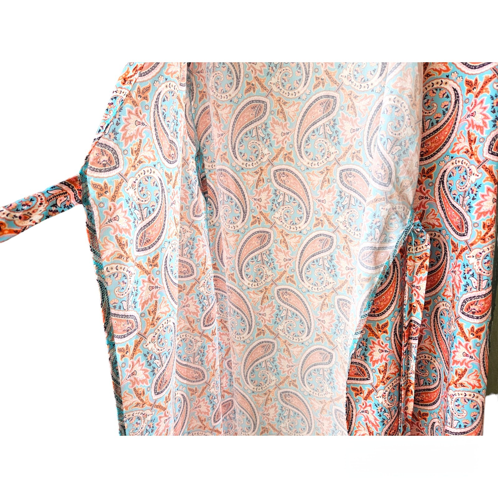 Casual Short Sleeve Printed Wrap Dress Midi Dress Size Medium