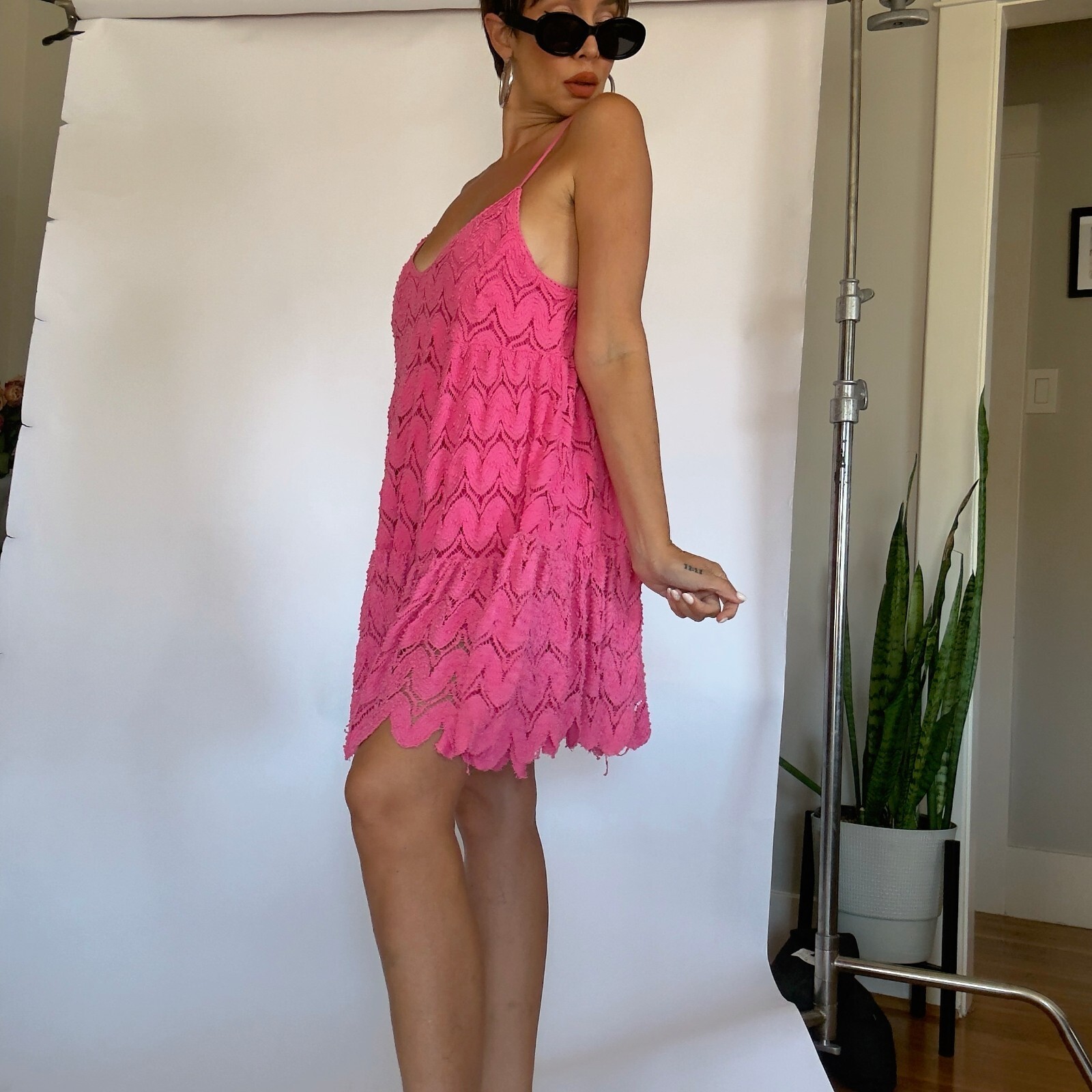 Crochet Mini Dress