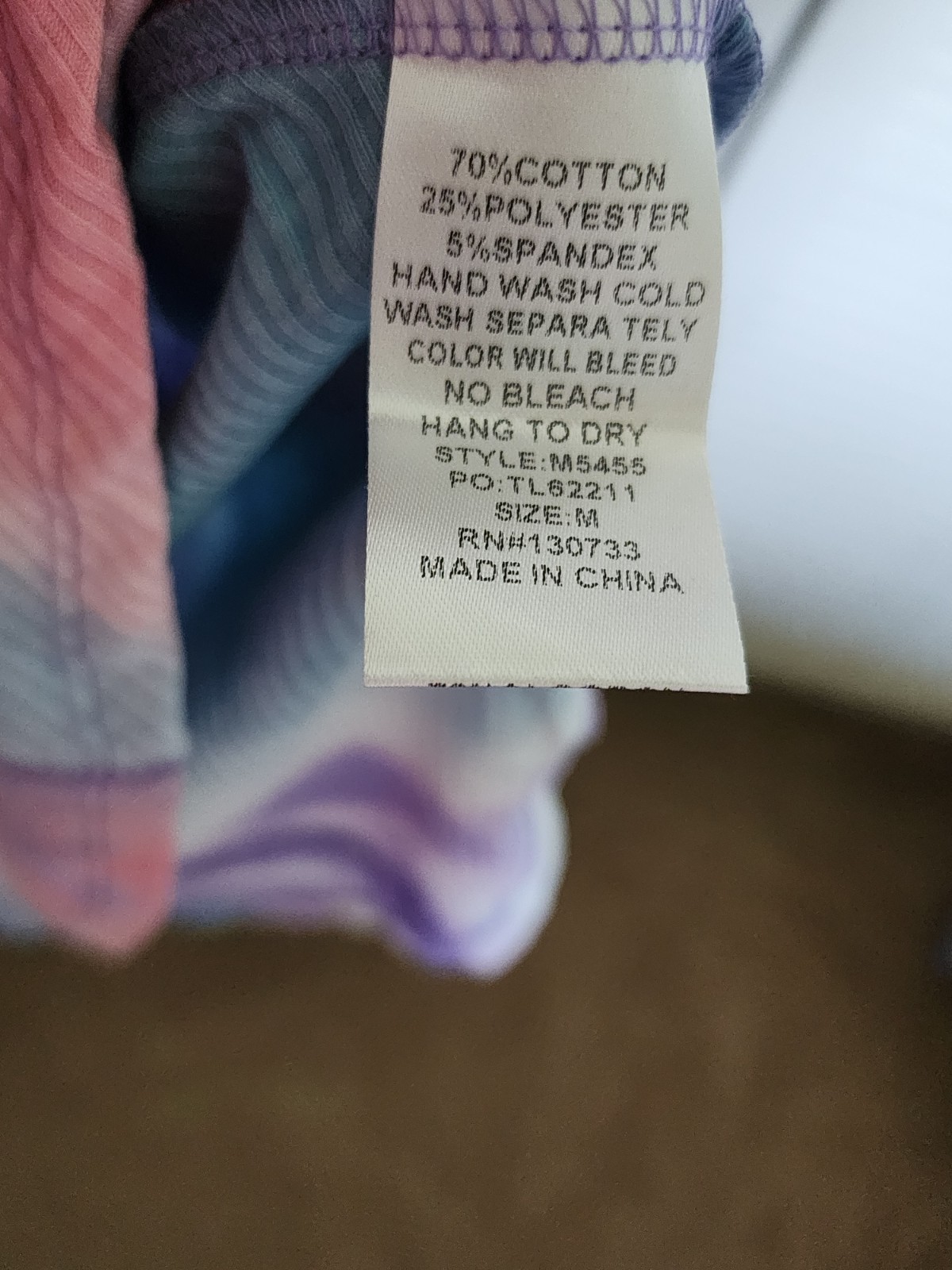 Umgee Pastel Tie-Dye Ribbed Tank Dress — Lavender, Baby Blue & Pink, Size Medium