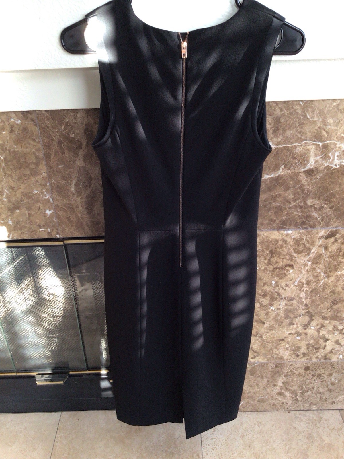 Rag & Bone Black Polyester/Wool Satin Trim Cocktail Sheath Dress Size 4