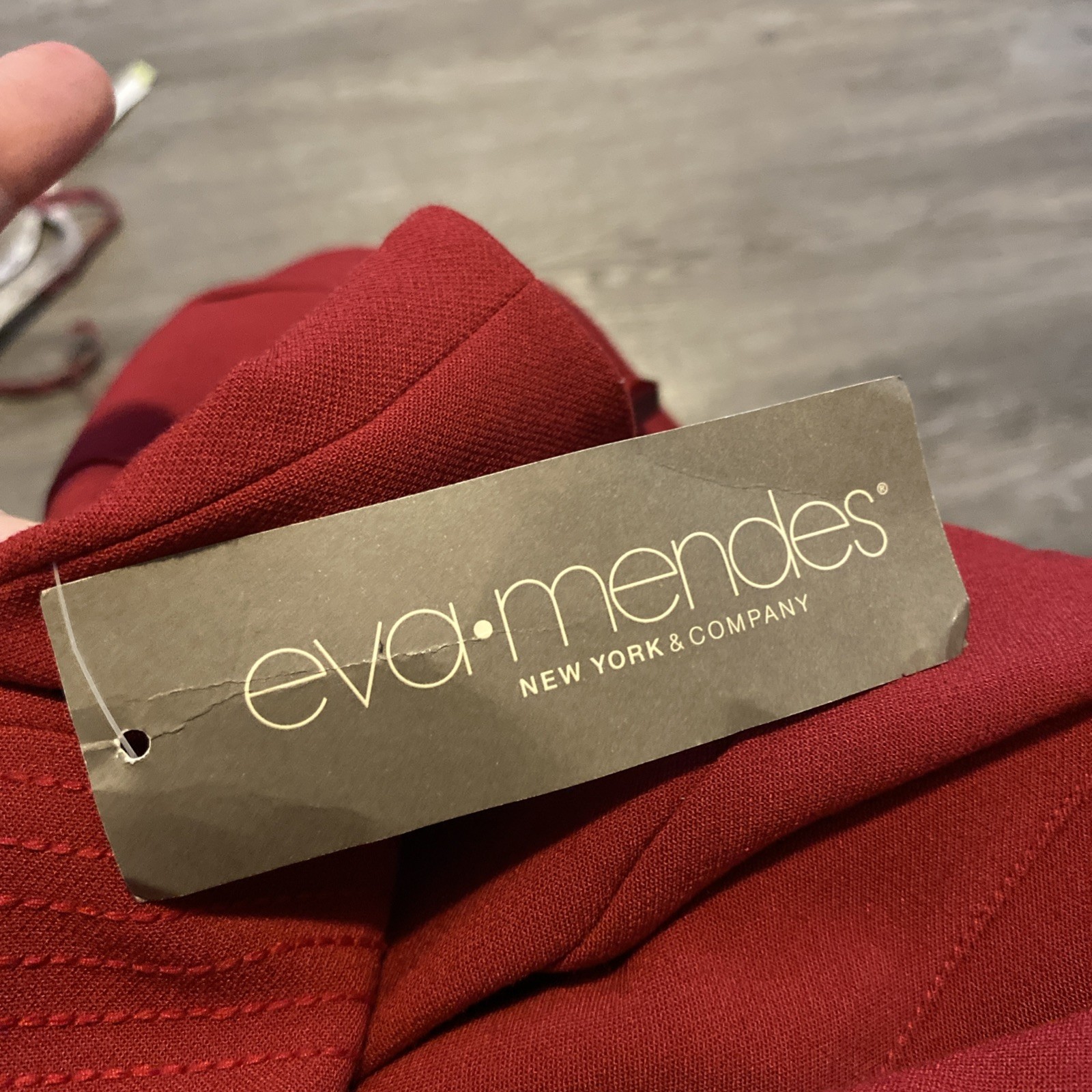 ***NWT***EVA MENDES FOR NEW YORK & COMPANY “MARISOL” MIDI RED DRESS SIZE 10