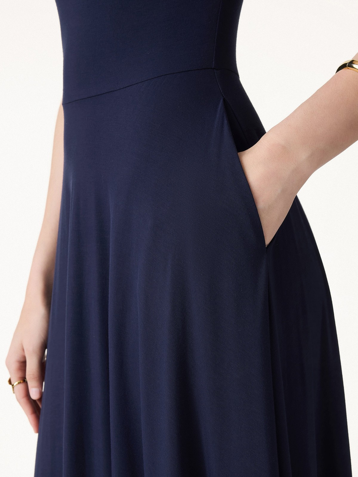 SkinKiss Multi-Wear Midi Bra Dress with Pockets-OGLmove|118852