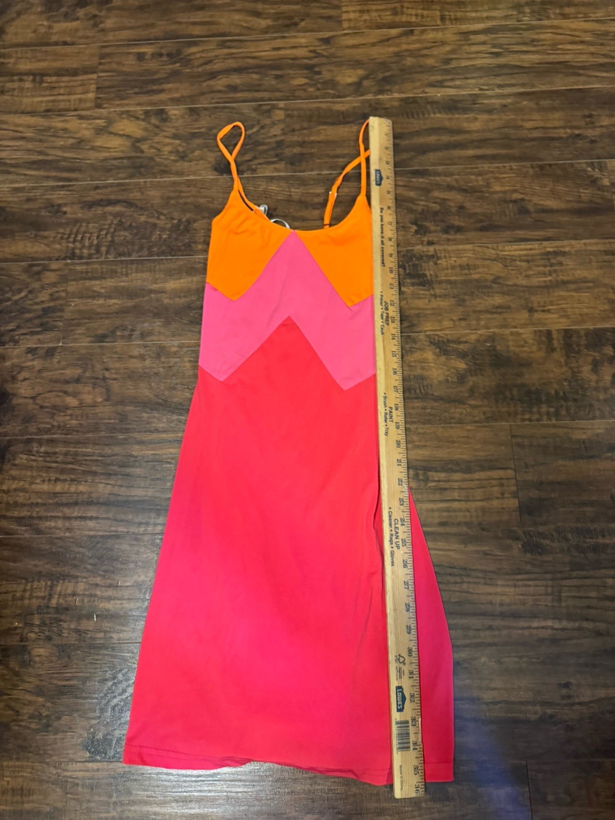 Boston Proper Colorblock Bodycon Sundress Pink Orange Sz:M