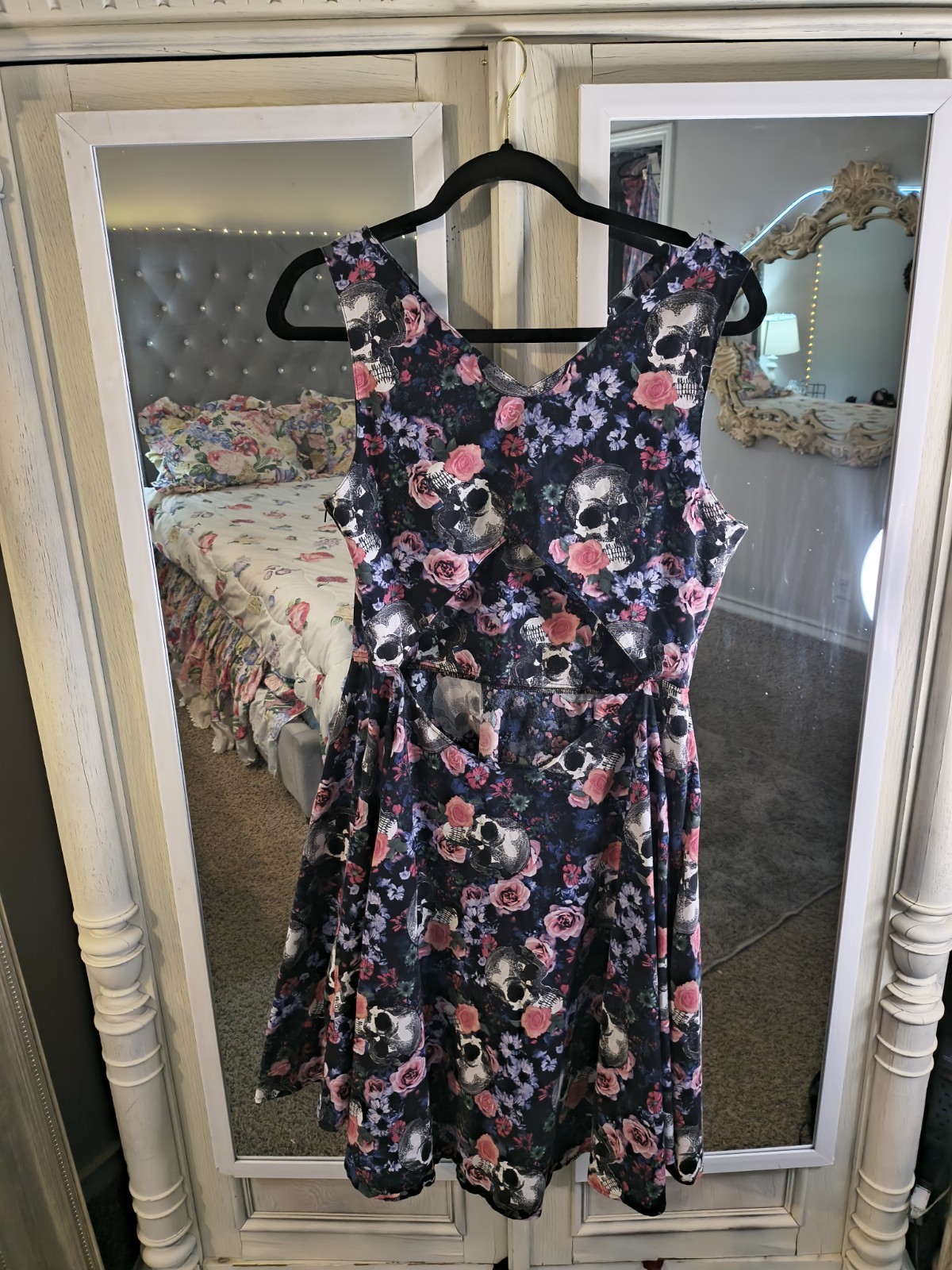 Hell Bunny Skull Floral Dress (XL)