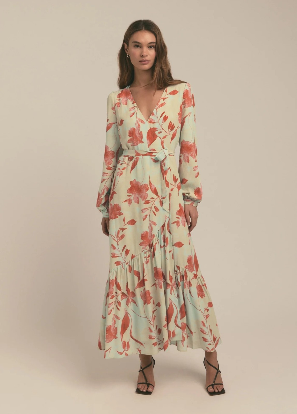 Favorite Daughter The Lady Like Floral Wrap Dress Womens S Garden Whimsical