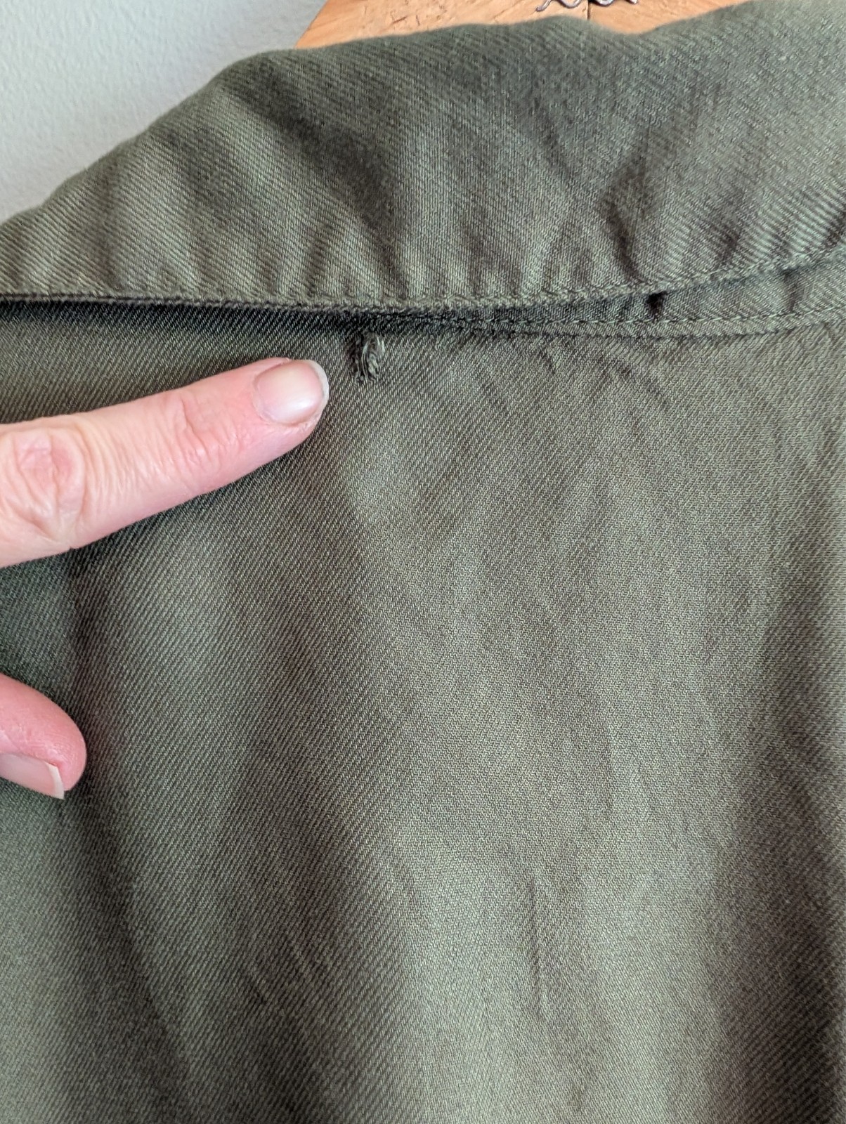 3XL Utility Shirt Dress Button Front Military Pocket Flaps Safari Olive Khaki