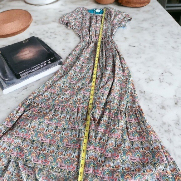 J.Crew Side Cutout Organic Cotton Midi Dress Size 2 Liberty Giorgia Duke Fabric