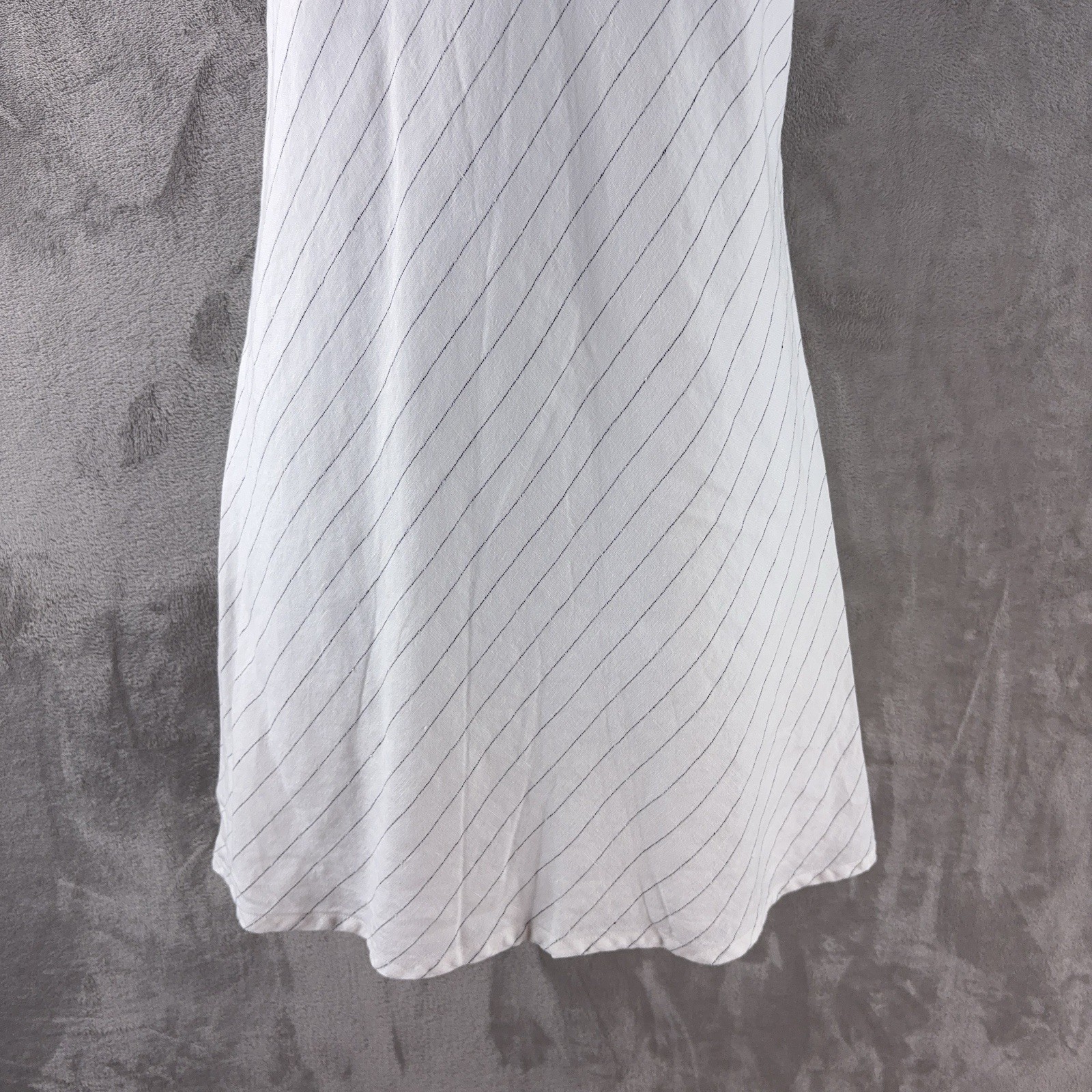 ATM Anthony Thomas Melillo Dress Womens Size Medium White Striped Slip￼