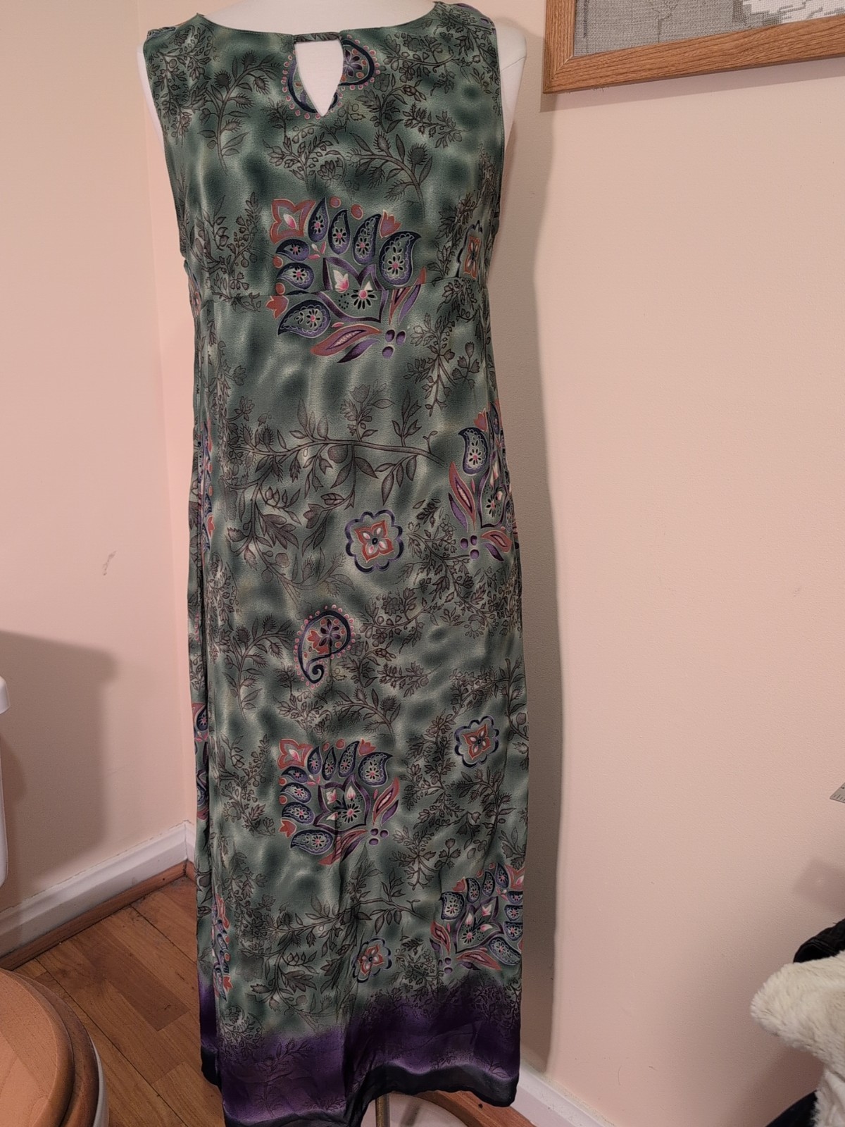 A Wild Thyme Womans Sheath dress, Princess Seam. Gothic, Fairy, Boho. Paisley