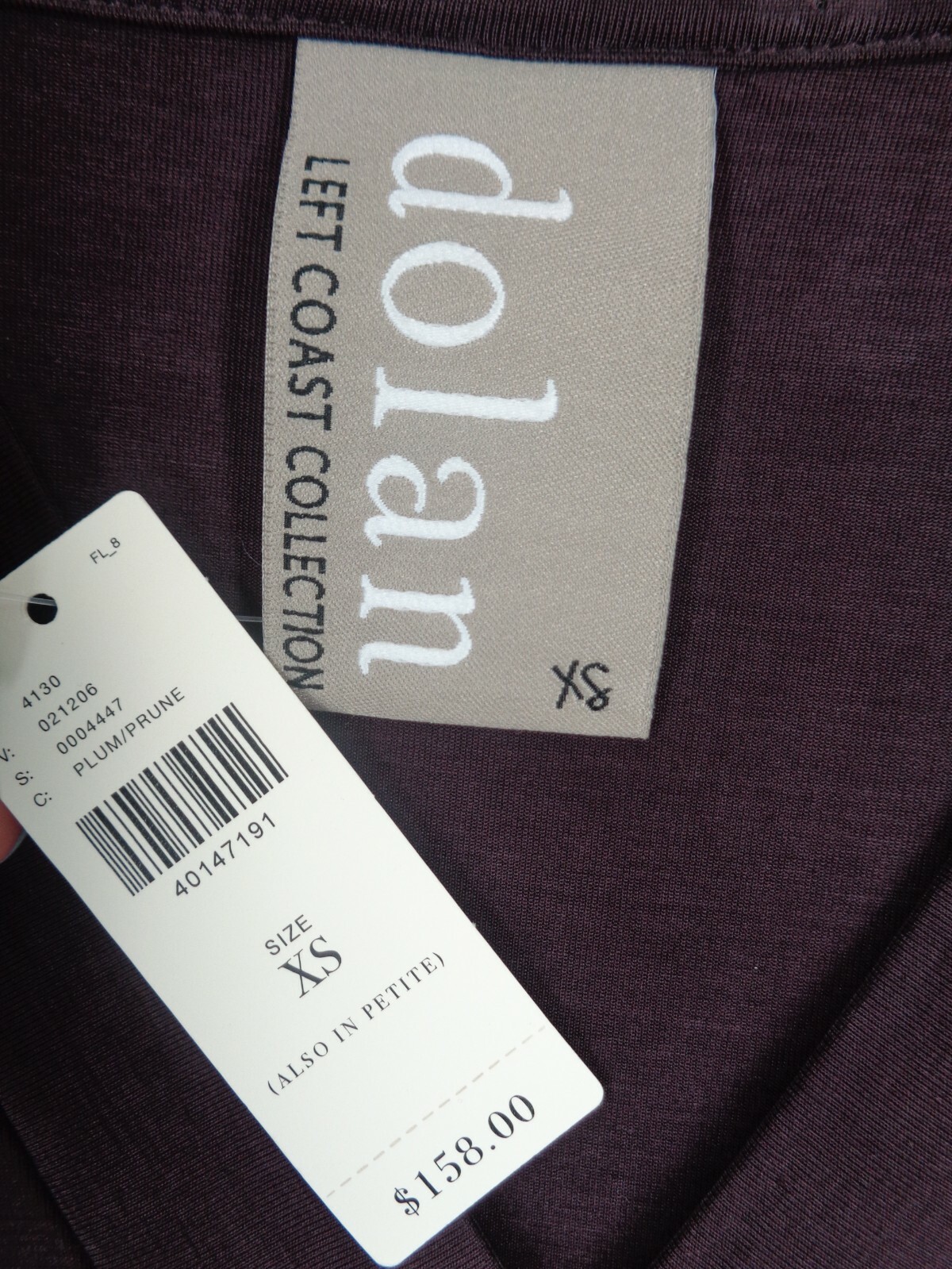 Dolan Left Coast Collection Anthropologie Plum Toute Dress Size XS New
