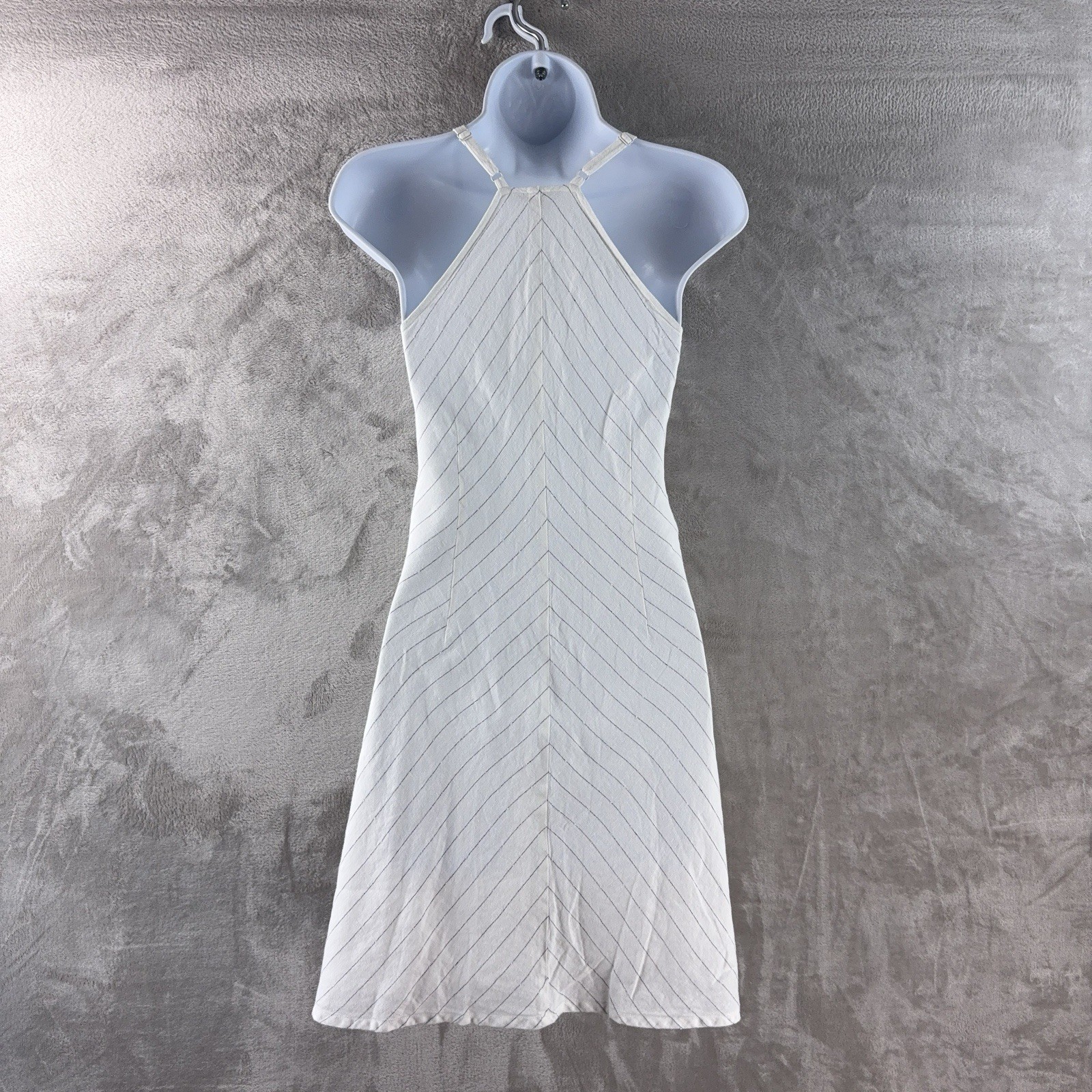 ATM Anthony Thomas Melillo Dress Womens Size Medium White Striped Slip￼