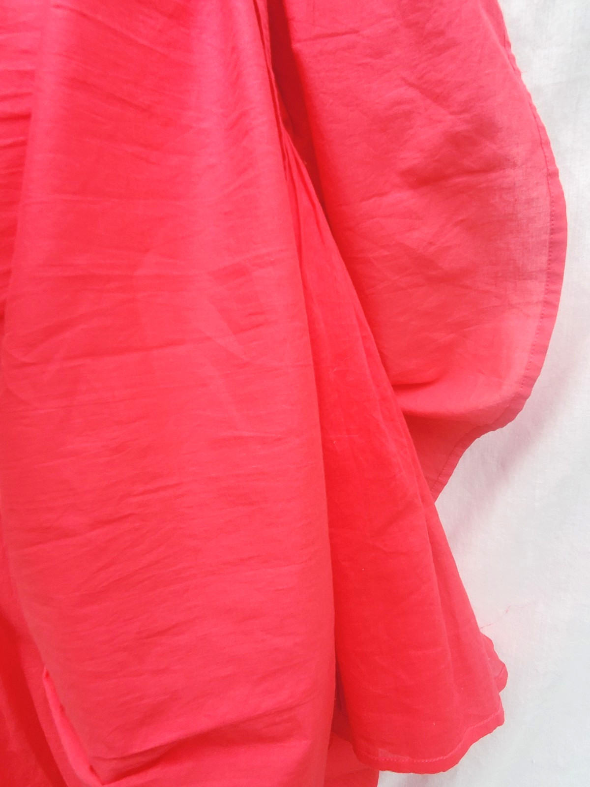 Aryeh Nordstrom, A-line sleeveless v-neck dress, RED, 100% cotton, Medium NWT