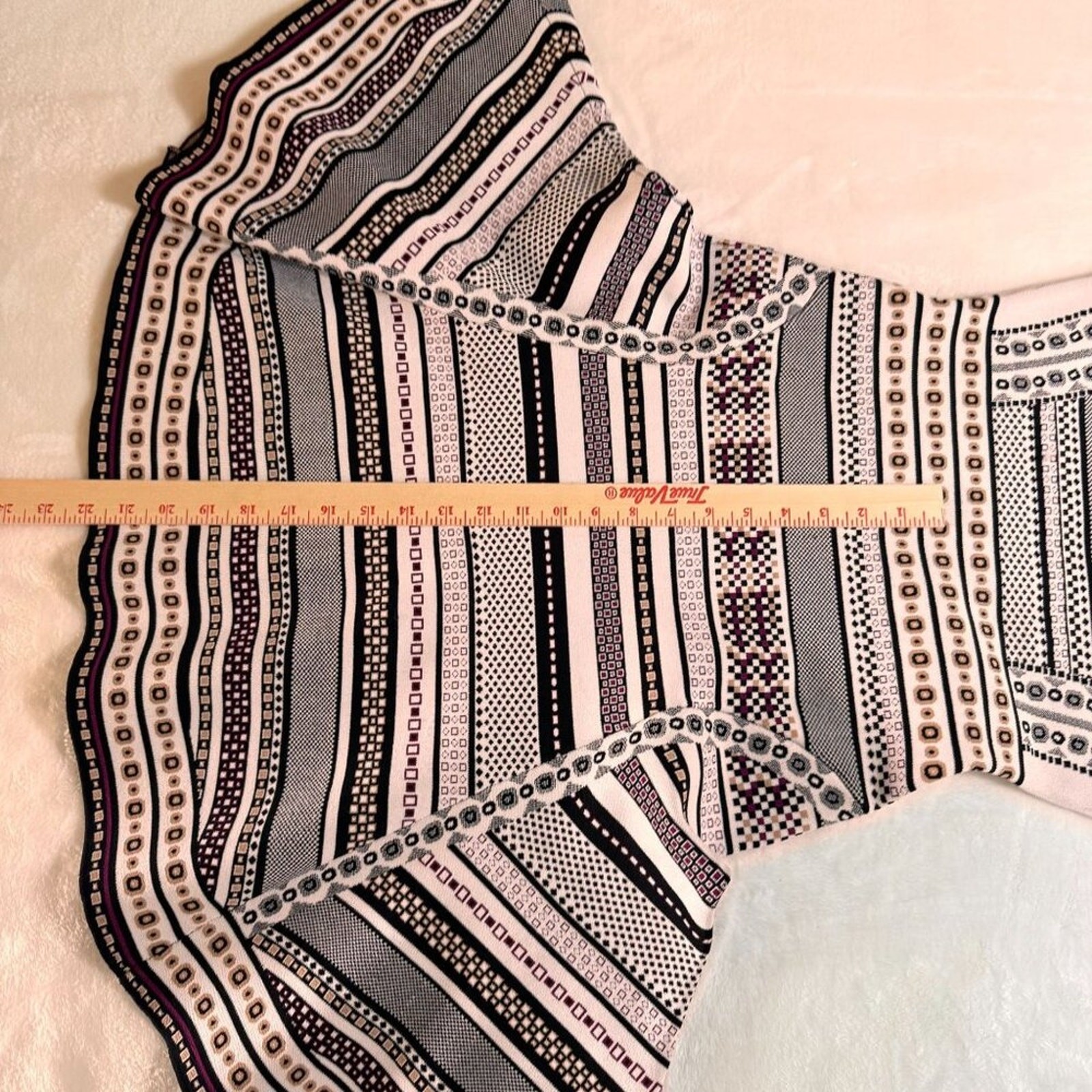 Diane Von Furstenberg Geometric Print Knit Dress Size M