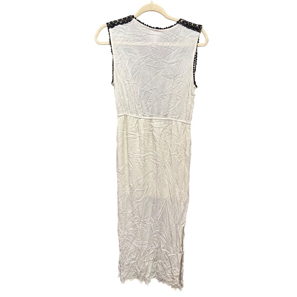 Knox Rose Cream Sleeveless Embroidered Maxi Dress Boho Festival Beach