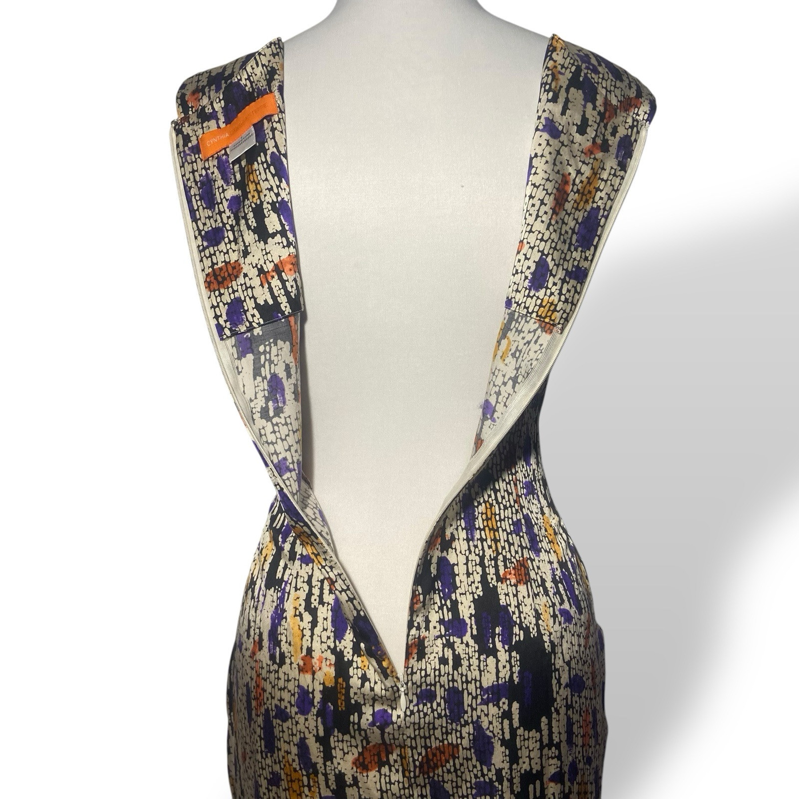 Cynthia Steffe Dress Women Size 8 Silk Cotton Multicolor Sleeveless
