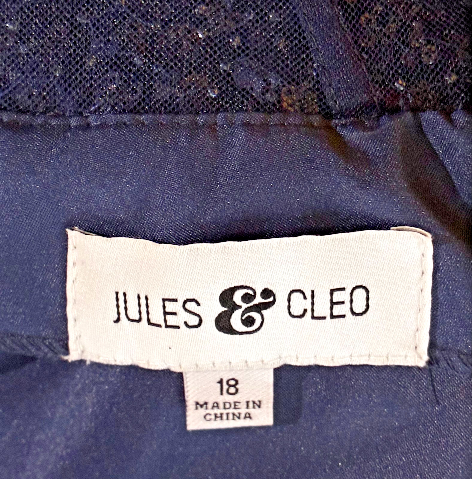 NWT-Jules&Cleo-Glitter Sheer Beaded Bodice Strapl’s Tulle/POCKETS-Sz 18-Ret $300