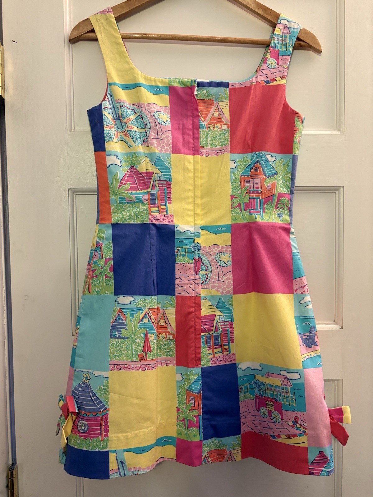 VTG Lilly Pulitzer Moxie Patchwork Mini Dress size 0 resort vacation cruise Prep