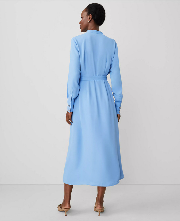 NEW ANN TAYLOR $179 CLEAR SKIES STAND COLLAR MAXI FLARE DRESS SZ 6