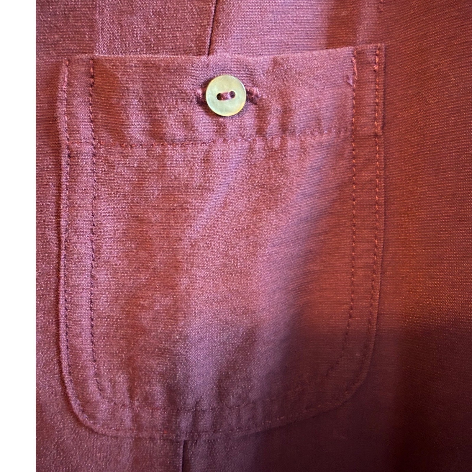 Soft Surroundings Plum Purple Button Down Midi Shirt Dress PXL Dark Academia
