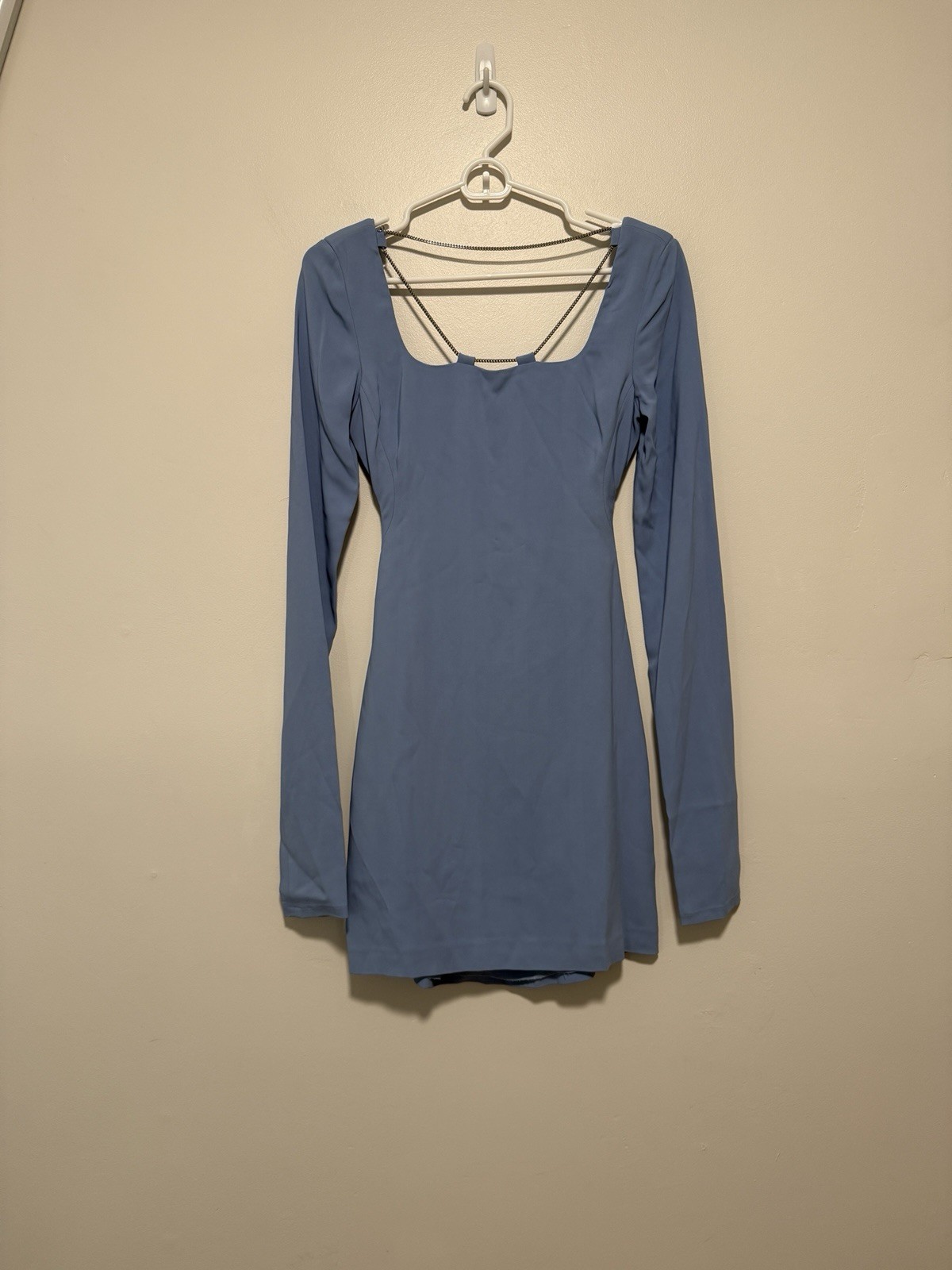 1017 Alyx 9SM Blue Chain Mini Dress Size 40 EU