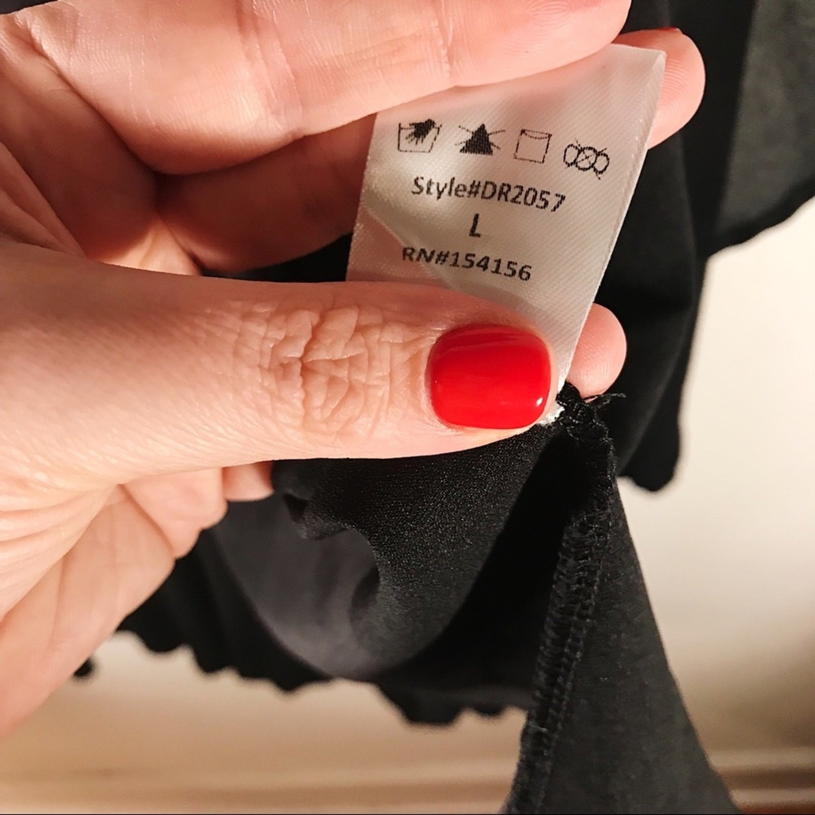 Mod Ref Black HiLo Wrap Dress NWOT Sz L