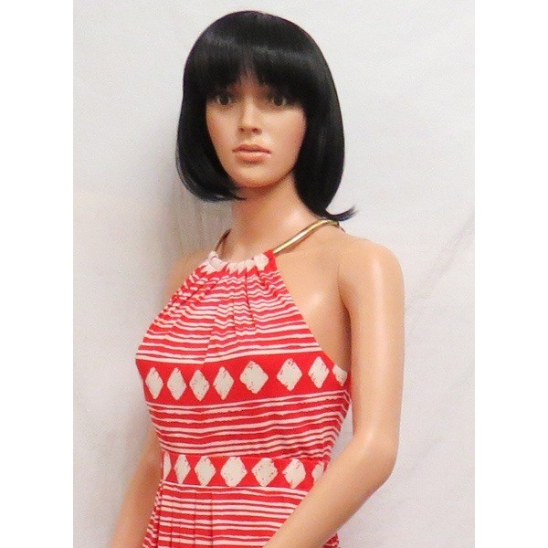 JESSICA HOWARD Coral Pink Red Chain Neck Halter Dress 10 New
