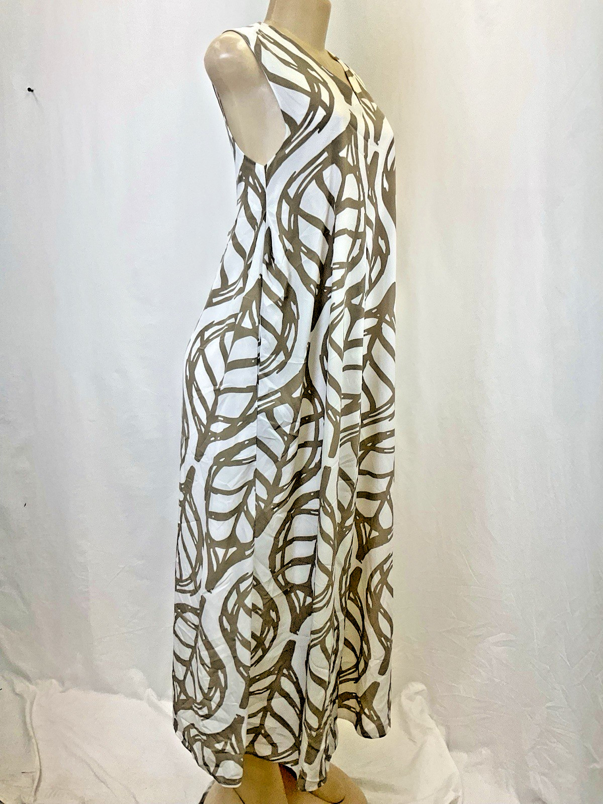 Anthropologie Whit Two Maxi Dress Leaf Print | SP
