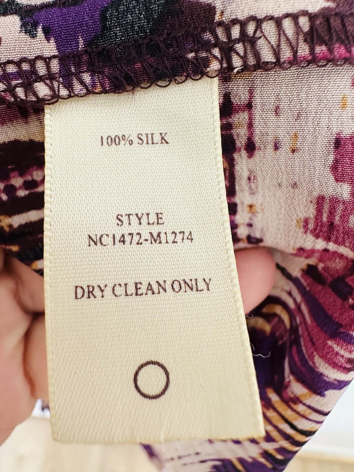 NWOT Presley Skye V-Neck 3/4Sleeve Knee Length PocketsColorful Purple Dress XS