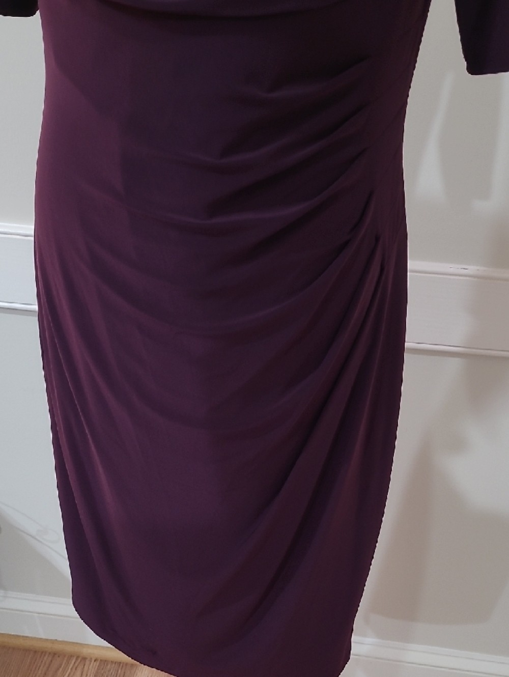Lauren Ralph Lauren Elegant Plum Cowl Neck Dress – Size 12