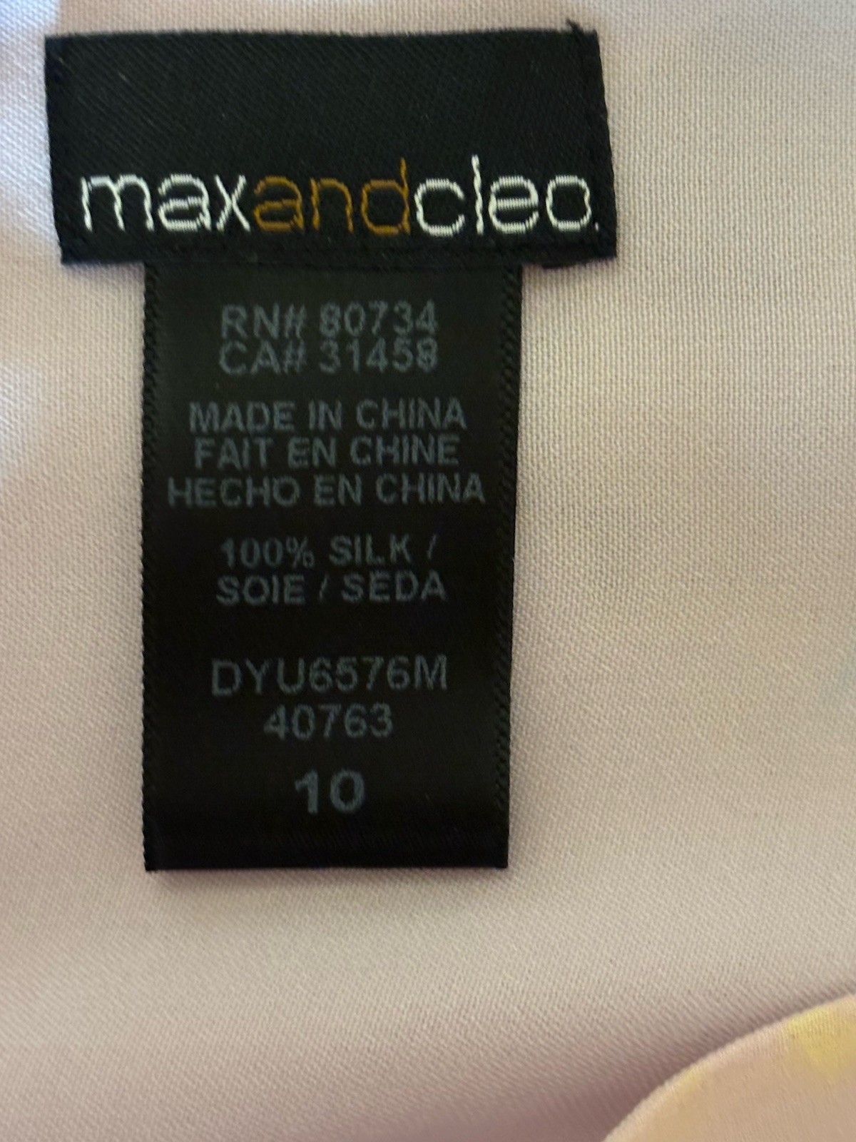Max & Cleo Pink Floral Silk Chiffon Ruffle V-Neck Sleeveless Midi Dress 10