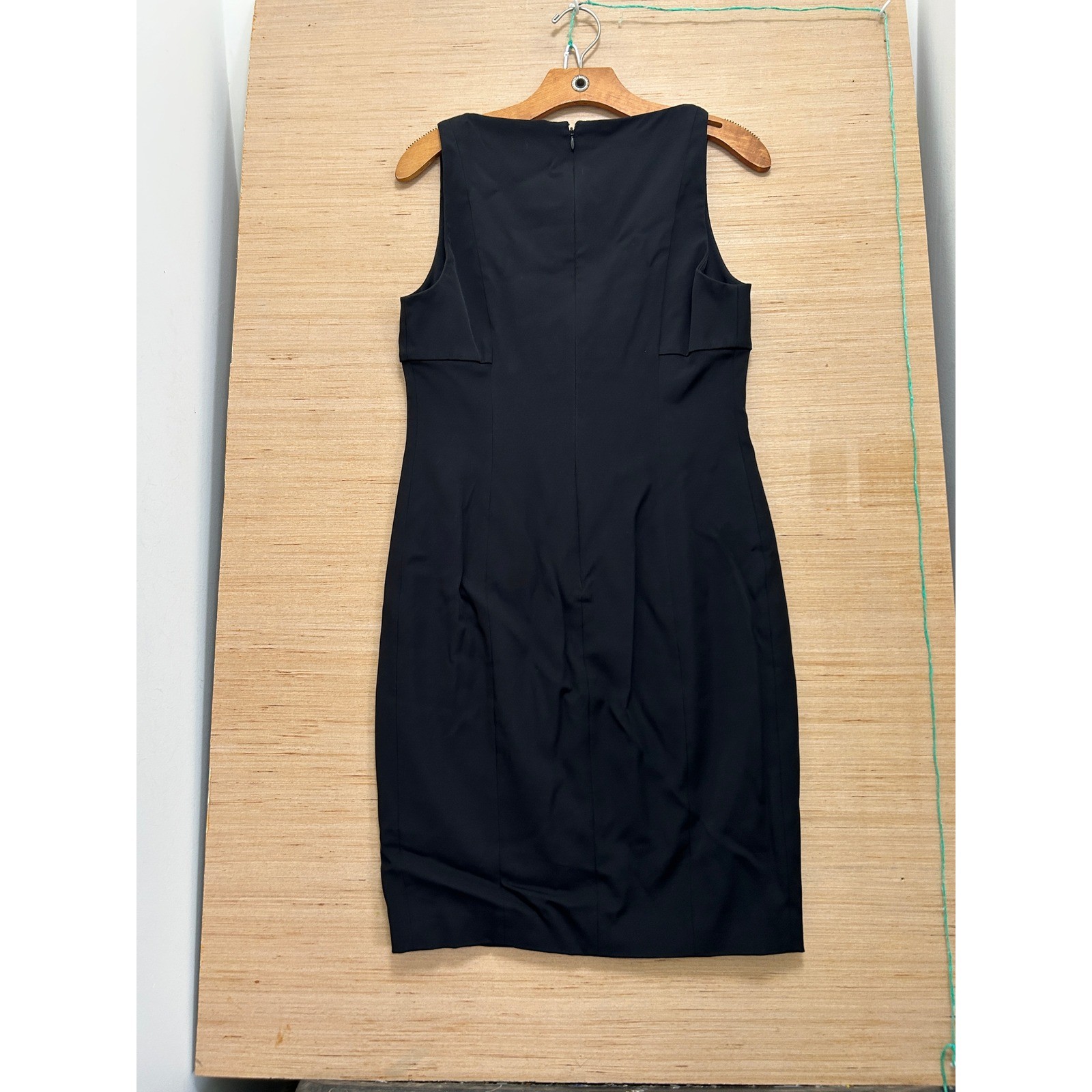 Versace Collection Black Sleeveless Square Neck Sheath Dress G34653 Size 46 NEW