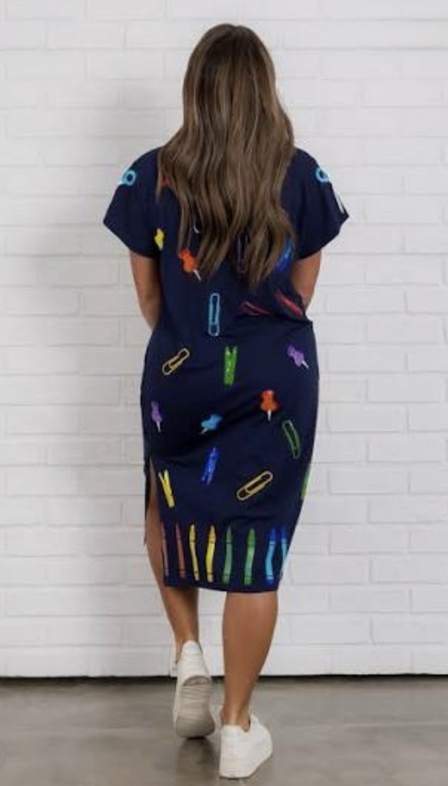 🖍️📎📌Queen Of Sparkles XS Sequined School Supplies Dress EUC