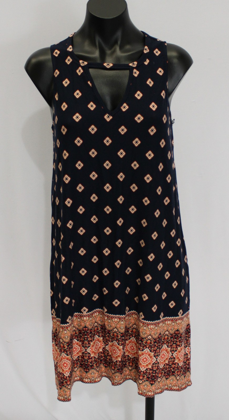 Nine Britton Women’s Renata Brushed Knit Mini Tank Dress AC2 Navy Small NWT