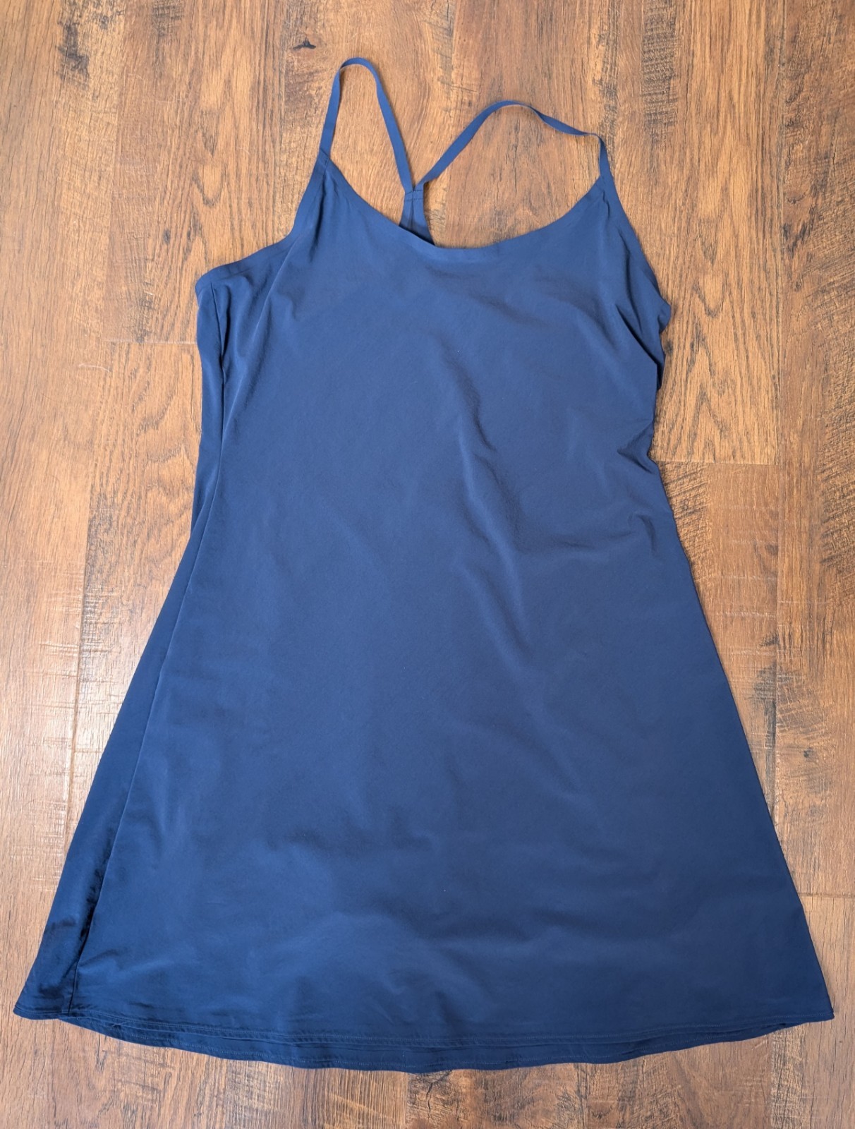 Outdoor Voices Navy Athletic Dress Size XL Built-In Shorts Pockets Racerback